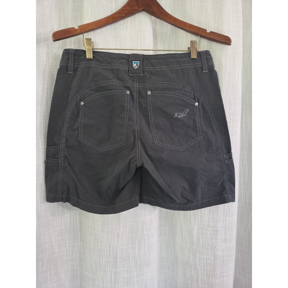 Kuhl Free Range Cargo Camping Fishing Hiking Fishing Shorts Gray Women Size 8 - Picture 4 of 7